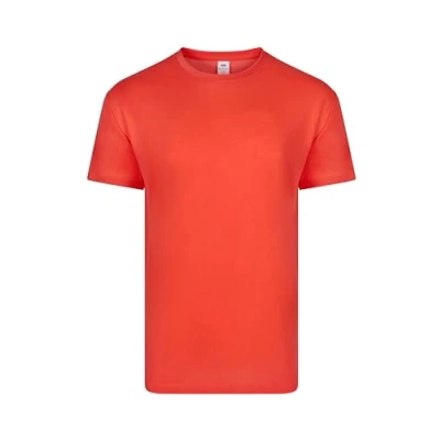Bild av Mukua Derby, unisex polyester känsla bomull T shirt, Fluorröd, storlek M, M