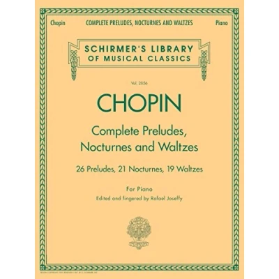 Bild av Complete Preludes, Nocturnes and Waltzes: 26 21 Nocturnes, 19 Waltzes for Piano