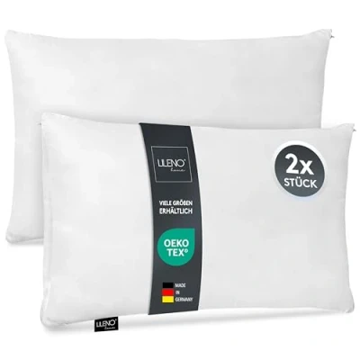 Bild av LILENO HOME Mikrofiberkudde 30 x 50 cm [set om 2] tvättbar upp till 95 grader med dragkedja kudde som för säng eller dekorativa kuddar soffkuddar och