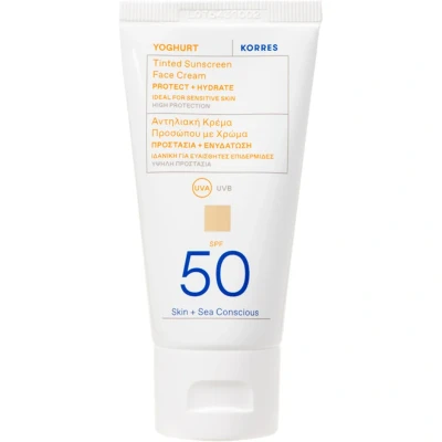 Bild av Korres Tinted Sunscreen FACE Cream SPF50 Solskydd, Storlek: 50 ml,
