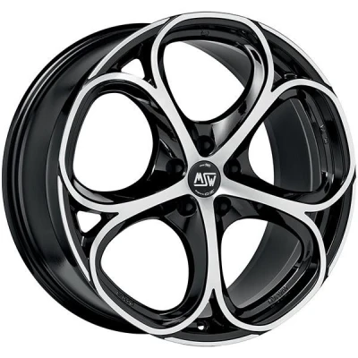 Bild av MSW MSW82 Shiny Black Machined Face 9x20 5/110 ET31 B65