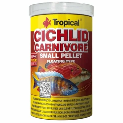 Bild av Tropical Cichlid Carnivore Small Pellet 250 ml