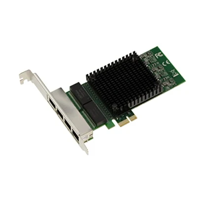 Bild av KALEA INFORMATIQUE GIGABIT ethernet 10 100 1 G PCIe x1 4 portars RJ45 Quad LAN styrenhetskort med Intel 82571 chipset