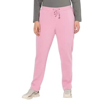 Bild av Ulla popken dam stora storlekar överdimensionerade sweatpants plus size gosig mjuk insida, elastisk linning, HALLON, 32W x 32L