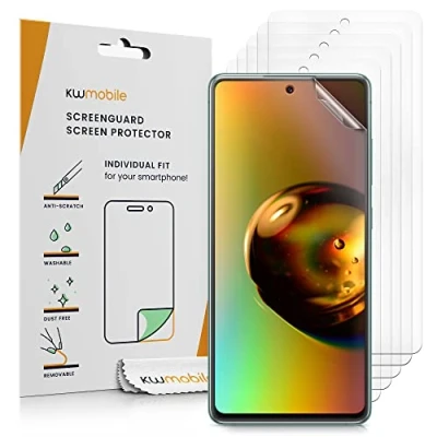 Bild av kwmobile skärmskydd kompatibla med Samsung Galaxy S20 FE 6 x ultraklart genomskinliga telefonfilmer