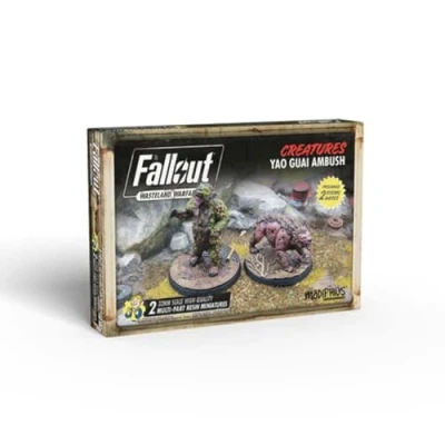 Bild av Modiphius Entertainment Fallout Wasteland Warfare Creatures: Yao Guai Ambush Miniatures Unpainted