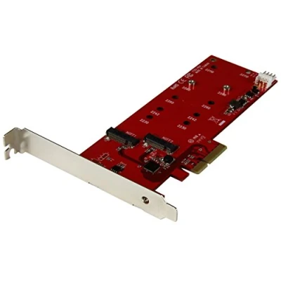 Bild av StarTech.com 2x M.2 SATA SSD controller Card PCIe III NGFF storage / 6Gb/s 2.0 x2