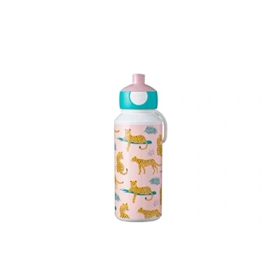 Bild av Mepal vattenflaska pop up campus läckagesäker flaska för skolan återanvändbar BPA fri och diskmaskinsäker 400 ml leopard
