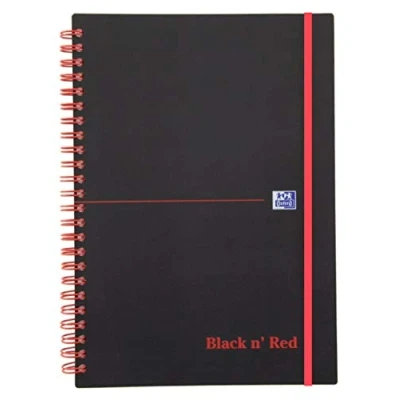 Bild av Notesbog Oxford Black n&#039; Red, A5, linjeret, spiral