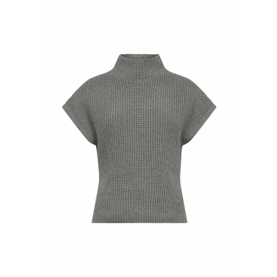 Bild av Mos Mosh MMBiola Bine Knit Vest Väst Grey Melange S