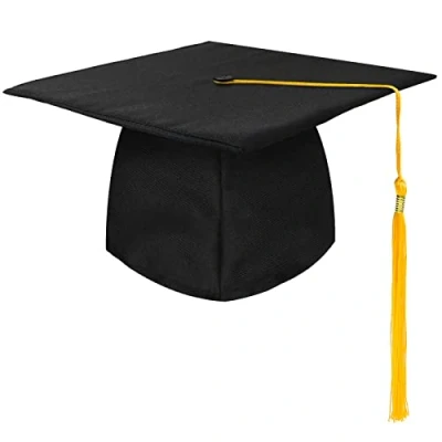 Bild av KEELYY doktorhatt examen hatt unisex, keps justerbar ungdom för examensfester från studier, universitet, högskola, gymnasium 4 färger (YELLOW 1)