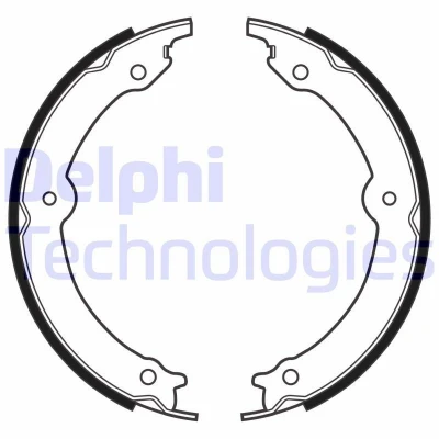 Bild av Bromsbackar, sats, parkeringsbroms DELPHI LS2152