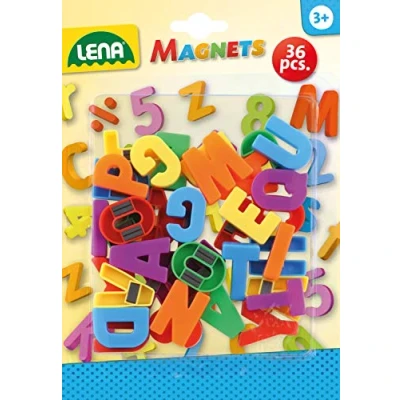 Bild av Lena 65745 Magnet versaler, ca 3 cm, 36 stycken, flerfärgade, liten