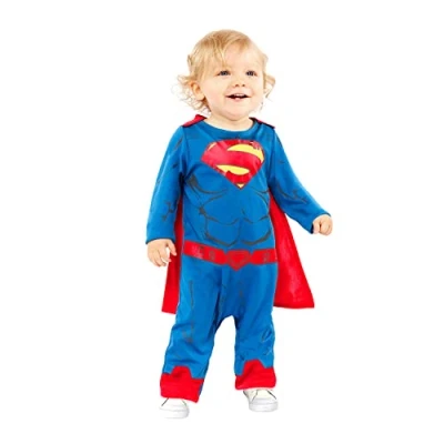 Bild av Amscan Superman 9906713 Kostym, Flerfärgad, 12 18 månader