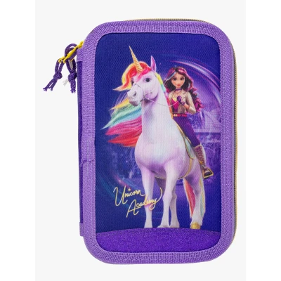 Bild av Unicorn Academy Dubbelpennfodral, Lila