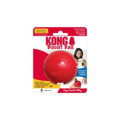 Bild av KONG Boll med hål hållbart gummi, hämtleksak för medelstora hundar