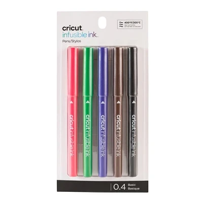 Bild av Cricut Infusible Ink pennor Basic [0,4 mm5 styck] svart