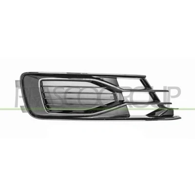 Bild av PRASCO AD0402123 Grille de Pare Choc sans trou(s) pour lampes brouillard Avant droite brillant AUDI: A6 C7 Berline,