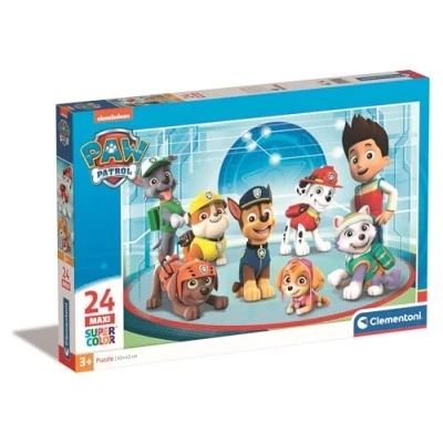 Bild av Clementoni 24211, Paw Patrol Supercolor Maxipussel för barn 24 stycken, åldrarna 3 år plus