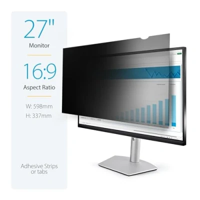 Bild av StarTech.com Monitor privacy Screen for 27&quot; display Widescreen Computer Security filter Blue Light Reducing Protector wide