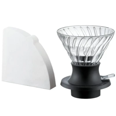 Bild av HARIO Förbered kaffe enligt teprincipen Immersion Dripper Switch Tillverkad i Japan, storlek 02, svart