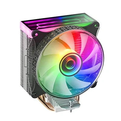 Bild av Mars Gaming MCPU VR Svart, CPU kylfläns, Dual Infinity Mirror ARGB, 4 HCT värmeledningar, 180 W TDP, ultratyst PWM 12 cm fläkt