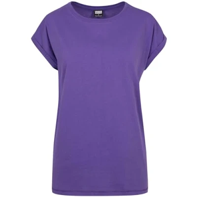 Bild av Urban Classics Curvy Ladies Extended Shoulder TEE Tshirt bas, Storlek: 3XL, Ultraviolet
