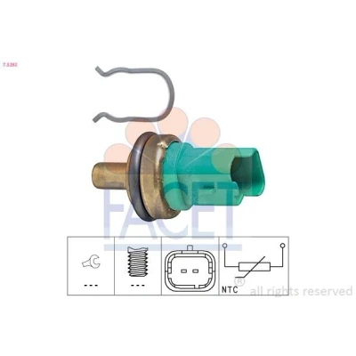 Bild av FACET 7.3292 Sonde de température, liquide refroidissement Made in Italy OE Equivalent PEUGEOT: Partner II Tepee, 206 3/5 portes, 406 Coupe