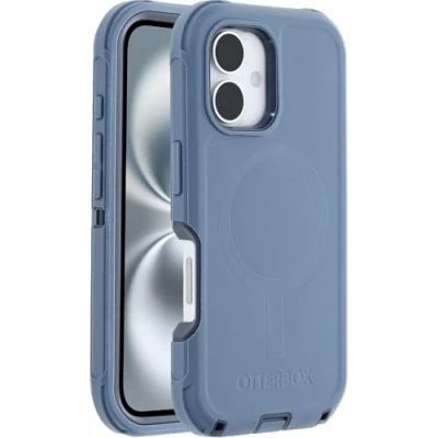 Bild av OtterBox Defender MagSafe Apple iPhone 16 Baby blue Jeans