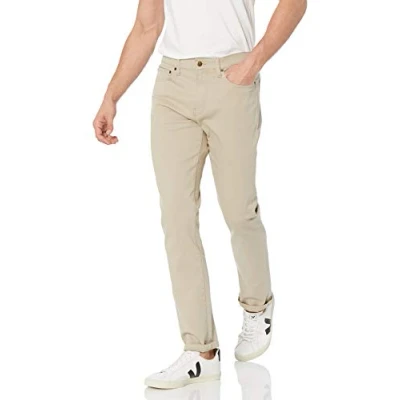 Bild av Amazon Essentials Men&#039;s Jeans smal passform, Ljus kaki brun, 36W / 32L