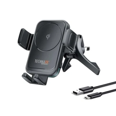 Bild av Technaxx induktionsladdare 2 A TX 322 5259 Utgångar Qi Standard Svart