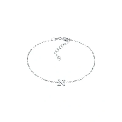 Bild av Elli Letter N Armband, Storlek: 16, Silber