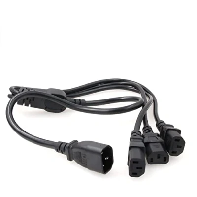 Bild av EONVIC IEC 320 C14 hane till 3 x C13 hona Y splitter strömkabel 1 m (1 m)