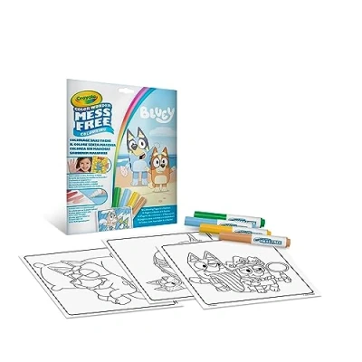Bild av CRAYOLA Färg Wonder, färgsats med 18 målarsidor och 4 blå fläckfria markörer, kreativ aktivitet för barn, ålder 3, 5 år