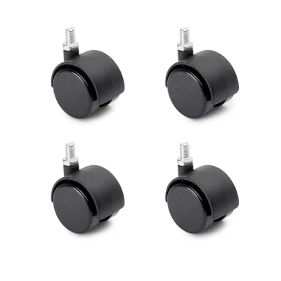 Bild av Emuca Parti med 4 st. svänghjul för möbler Ø40 mm M8x12 bult, dubbla svarta