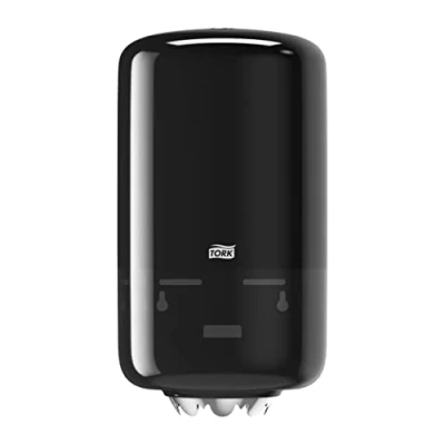 Bild av Tork 558008 mini invändig rullningsdispenser för M1 pappersnäsdukar i höjd design/torkduk hygienisk borttagning av enskilda handdukar svart