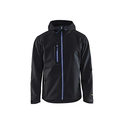 Bild av SOFTSHELLJACKA 4949 2517 SVART/KORNBLÅ 4XL Beijerbygg Byggmaterial