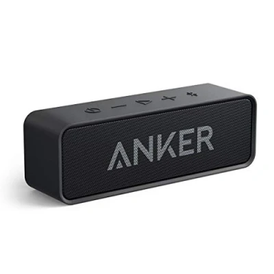 Bild av Ankare Soundcore Bluetooth Högtalare, Bärbar Högtalare med Otrolig 24 Timmars Batteritid och 6 W Dubbeldrivare, Ren Bas Inbyggd Mikrofon för Iphone, Samsung Etc. (Svart)