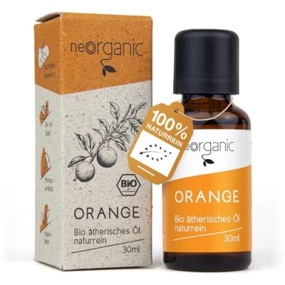 Bild av NeoOrganic® Bio apelsinolja (Citrus Aurantii Dulcis) 100 % naturlig ren kallpressad från äkta för konsumtion eterisk olja orange sicilien doftolja 30 ml