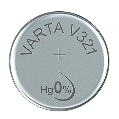 Bild av VARTA 14501321 knappcellsbatteri V321 med 1,5 volt, kapacitet 13 mAh, kemiskt system silveroxid, för vardagliga elektroniska enheter att säkerställa optimal strömförsörjning