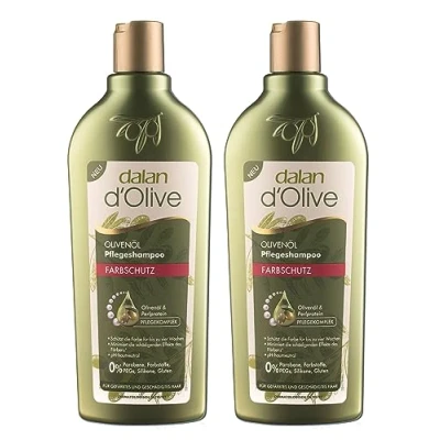 Bild av 2 x Dalan d&#039;Olive schampo färgskydd färg (400 ml)