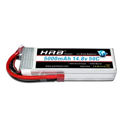 Bild av HRB 5000mAh 14,8V 50C 4S Lipo batteripaket för FPV Racing Quadcopters Olika racerbilar Helikopterflygplan och modellbåtar (Deans T Plug)