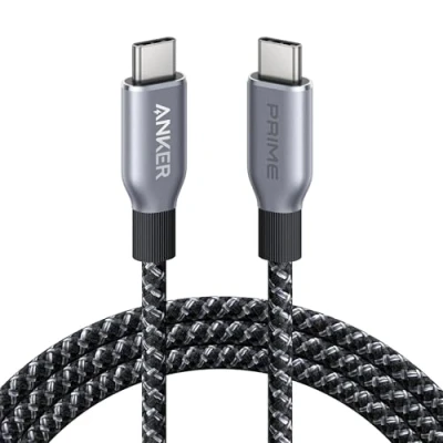 Bild av Anker USB C auf Kabel (240W, 180cm), Schnellladekabel, Kompatibel mit iPhone 16/16Pro/16Plus/16ProMax, MacBook Pro 2020, iPad Air 4, Samsung Galaxy S23, und mehr (Schwarz)