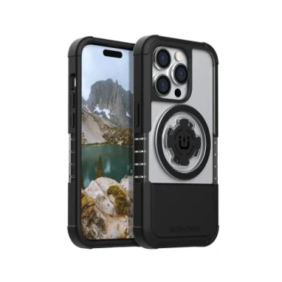 Bild av Rokform iPhone 14 Pro fodral, kristall serien, dubbla magnetiska, klart Apple skydd med RokLock Twist Lock, Slim Drop Testad Armor (klar)