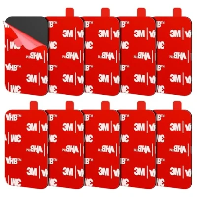Bild av FIXCHORD 3M VHB 5930 Extra Stark Dubbelsidig Självhäftande Pads, 10st Tejp, Klibbiga Dynor, vatten &amp; temperaturbeständiga för bil , hem kontorsinredning actionkamera 44 * 34mm