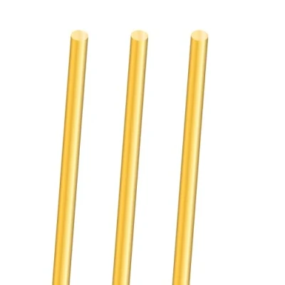 Bild av 3 st 5 mm mässingstav, iMeistek 300 längd mässing solid rund stav penna för svarv bar käpp, gör det själv hantverk
