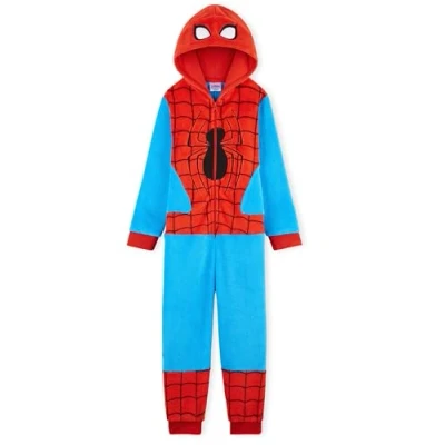 Bild av Marvel Onesies för pojkar, spiderman onesie, fleece pojkar pyjamas, 6 7 år, Röd blå