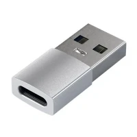 Bild av Satechi USB A till C adapter Hane Hona Kompatibel med iMac, MacBook Pro/MacBook, Laptops, PC, Datorer och mer (Silver)