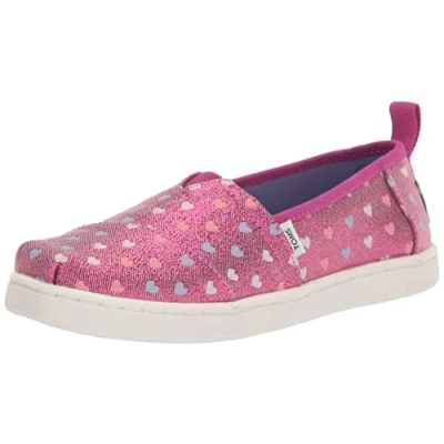 Bild av TOMS GLITTER ALPARGATA flickor Loafer platt, Rosa fuchsia, 35.5 EU