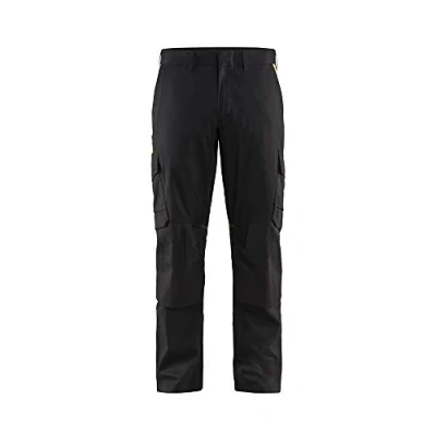 Bild av INDUSTRIBYXA 1448 1832 STRETCH KNÄSKYDDSFICKA SVART/GUL C60 Beijerbygg Byggmaterial